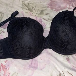 Cacique Black lace padded bra